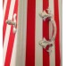 Red & White Striped - Sports style colourful coffin